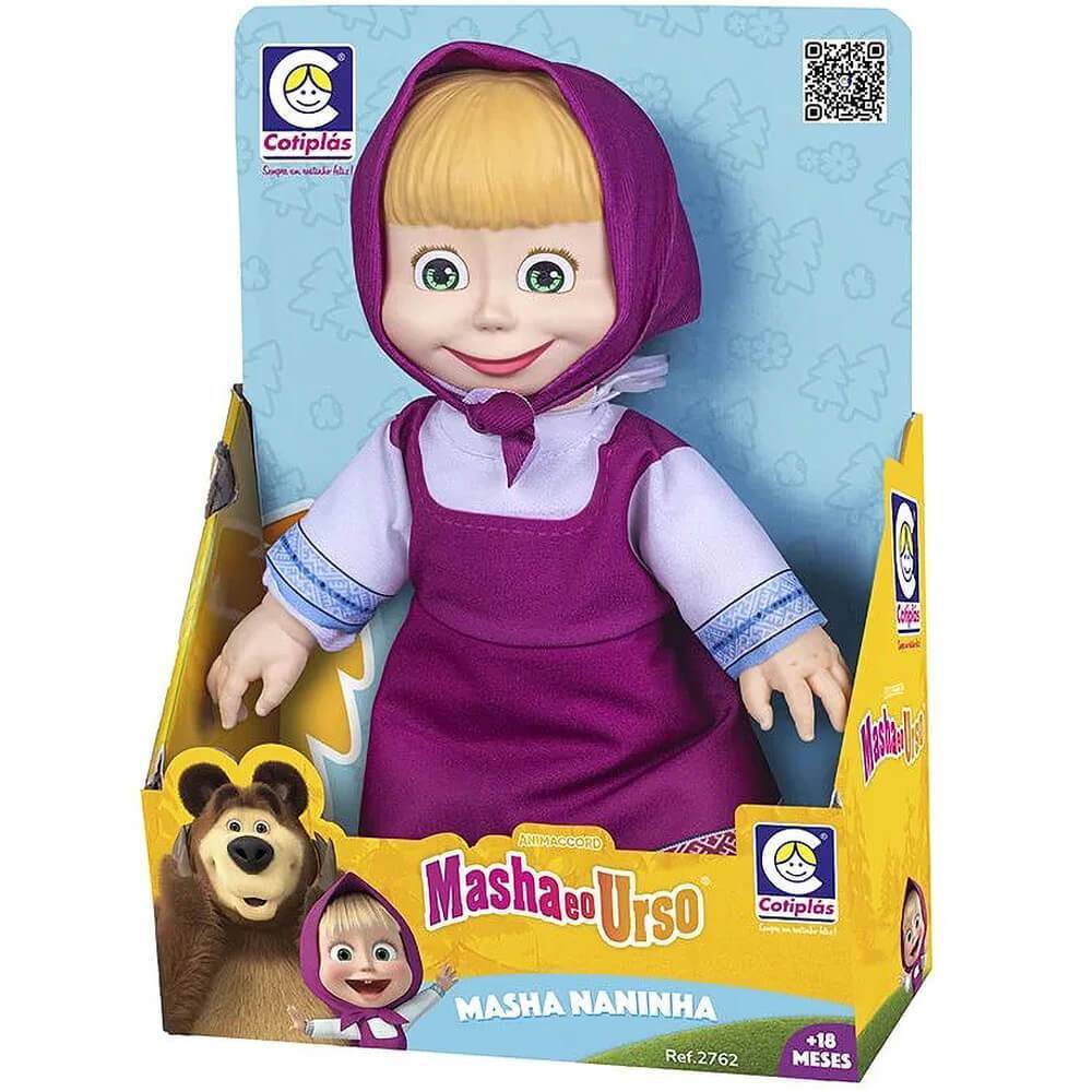 Boneca Masha Naninha De Pano 29cm Cotiplas