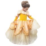 Fantasia, Vestido, Festa, Princesa, Cosplay, Meninas, Ouro De 2 A 13 Anos