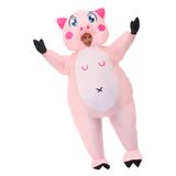 Fantasia De Porco Inflável Aichlo Pig Pink Fancy Dress Para Mulheres