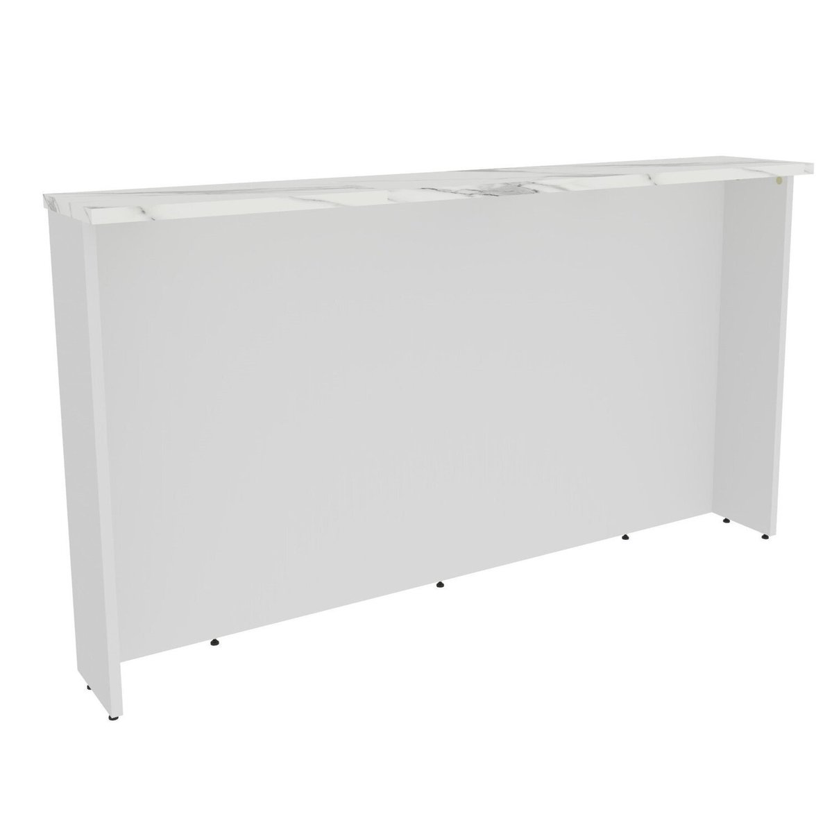 Bancada Ilha Cozinha 120cm Flórida Branco Ártico / Calacatta