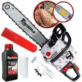 Motosserra Motorserra Profissional Toyama Tcs58h Á Gasolina 2t 55cc 3,2hp De Potência Robusta E De Alta Performance + Óleo Lubrificante 2t