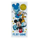 Toalha De Banho Felpuda Estampada Mickey Play Game 0,60cm X 1,20m