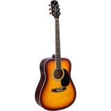 Violão Giannini Gd1 Eq Eletroacústico Dreadnought Tobacco Sunburst