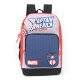 Mochila De Costas Juvenil Original Capitão América - Azul