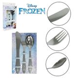 Kit Talher Inox Infantil Bebe Criança Colher 3 Pcs -frozen