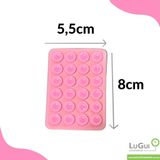 Suporte Silicone Ventosa Para Celular Para Superfície - Rosa