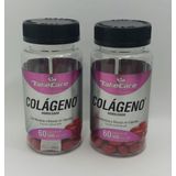 KIT COM 2 COLÁGENOS C/ VITAMINAS E MINERAIS 500MG 60 CAPS TAKE CARE