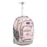 Mochila Com Rodinhas Tilami Kids 45 Cm Para Meninos E Meninas Rosa