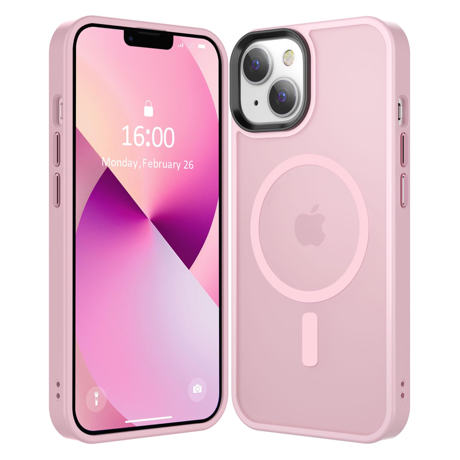 Capa De Telefone Chezeal Magnetic Para Iphone 14/13 Rosa