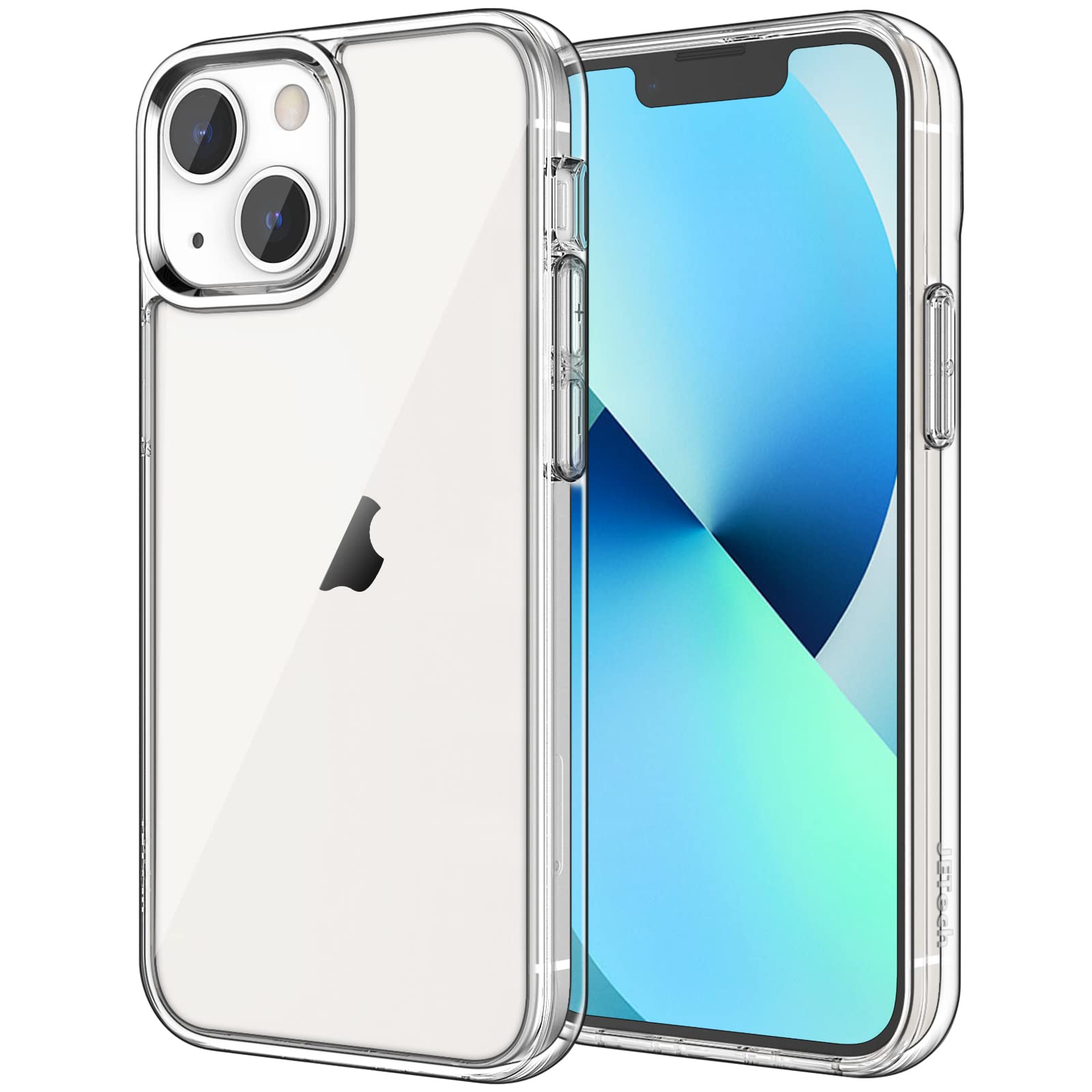 Capa De Telefone Jetech Para Iphone 13 De 6,1 Polegadas À Prova De Choque Transparente