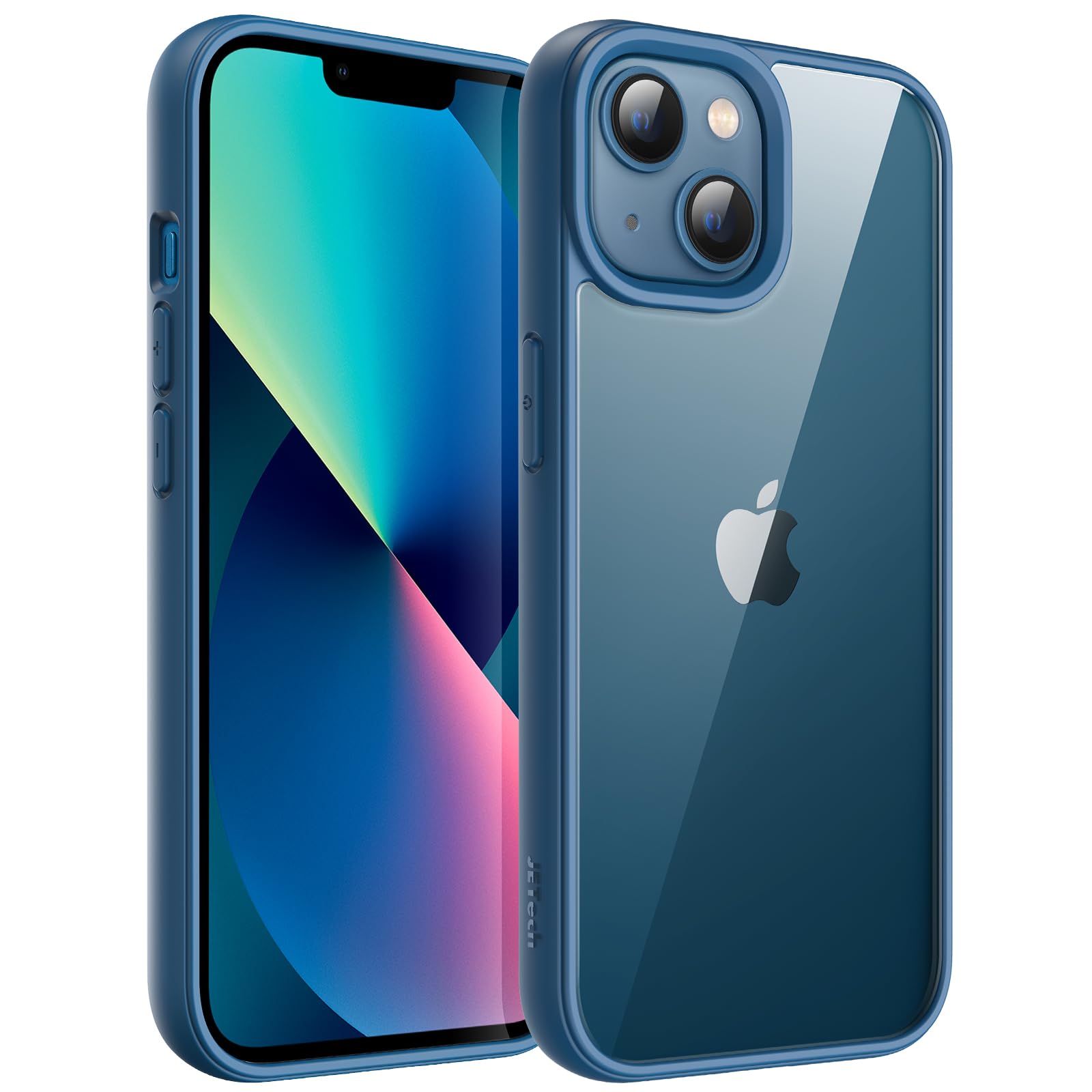 Capa Jetech Para Iphone 13 Azul À Prova De Choque De 6,1 Polegadas