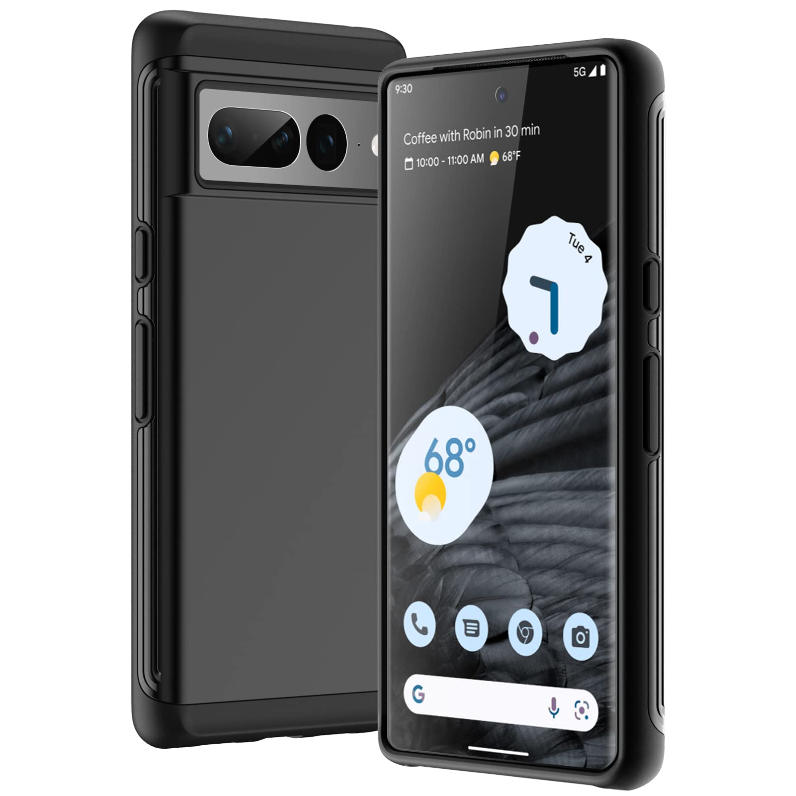 Capa De Telefone Jetech Heavy À Prova De Choque Para Google Pixel 7 Pro