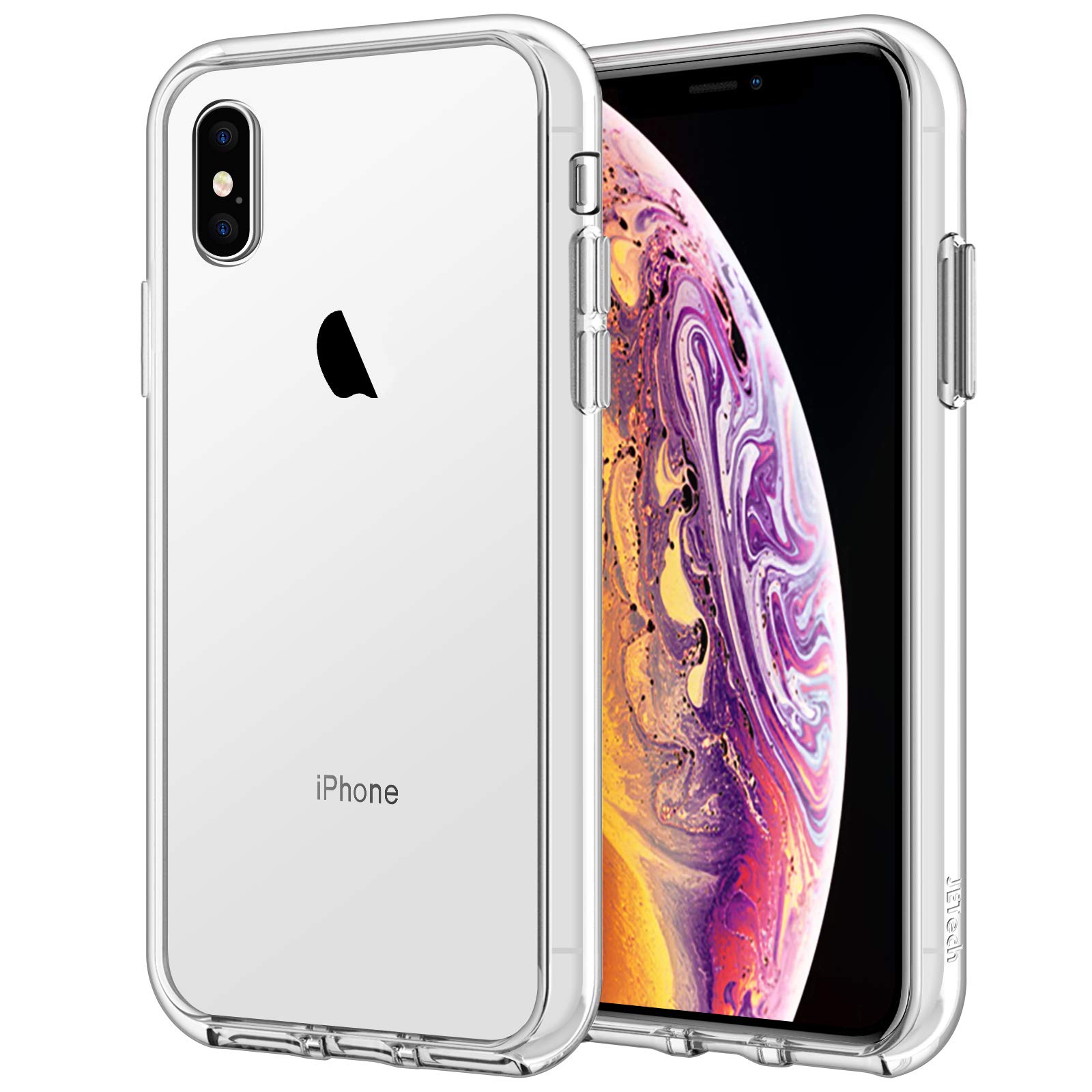 Capa De Telefone Jetech Para Iphone Xs/x 5,8&quot; À Prova De Choque Transparente