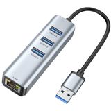 Adaptador Usb 3.0 Para Ethernet Ablewe Hub Usb 3.0 De 3 Portas