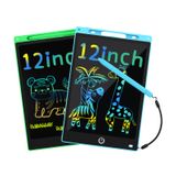 Tablet De Escrita Lcd Dirrelo De 12 Polegadas Para Crianças Com Caneta Stylus, Pacote Com 2
