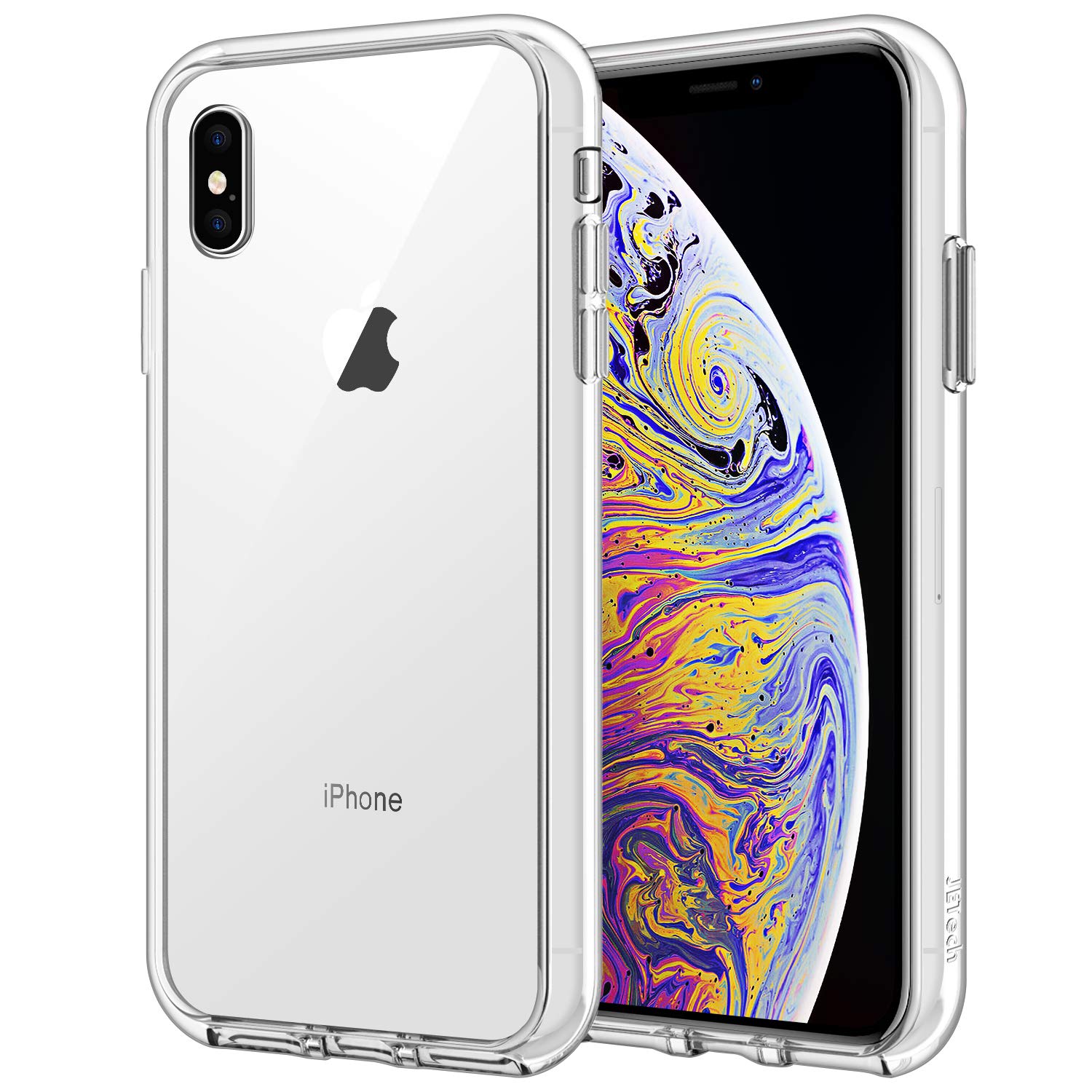 Capa Jetech Para Iphone Xs Max De 6,5 Polegadas À Prova De Choque Transparente