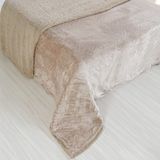 Manta Sherpa Realce Queen Dupla Face 220x240cm Mocha