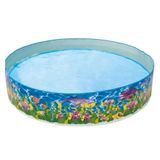 Piscina 1000 Litros Semirrígida Vida Marinha Redonda Tanque