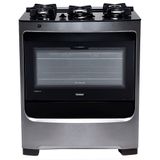 Fogão De Piso Consul 5 Bocas Cfs5var, Mesa De Vidro, Acendimento Automático, Inox, Bivolt