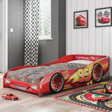 Cama Infantil New Carros Disney Plus Vermelho