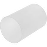 Vaso De Vidro Tubo Branco Decoração E Elegância - 30x14cm