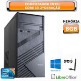 Computador Cpu Pc Intel Core I3 2ª Geração - Memória 8 Gb