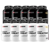 Kit 5x Power Glutamine 100g+ 5x Power Creatine 100g