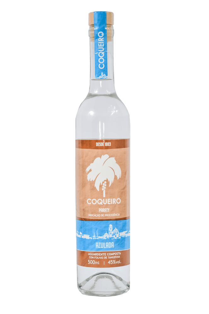 Cachaça Coqueiro Azulada 500ml Com Tangerina