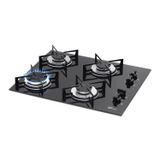 Fogão Cooktop Fischer 4 Bocas Gás Mesa Vidro - Preto 1519-5713