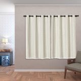 Cortina Blackout 2,00 X 1,40 Voal Corta Luz Sala Quarto Bege