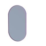 Espelho Decorativo Oval Corpo Inteiro Luxo Com Moldura Couro