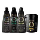 Kit Cachos Arvensis Shampoo Condicionador Ativador Mascara