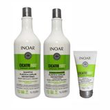 Kit Cicatrifios Shampoo Condicionador Leave-in - Inoar