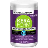 Skafe Keraform Creme Pentear Reconstrução Máxima 3 Em 1 1kg