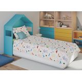 Cama Patrulha Canina Menino 3pçs 100% Algodão 1,40x2,10m