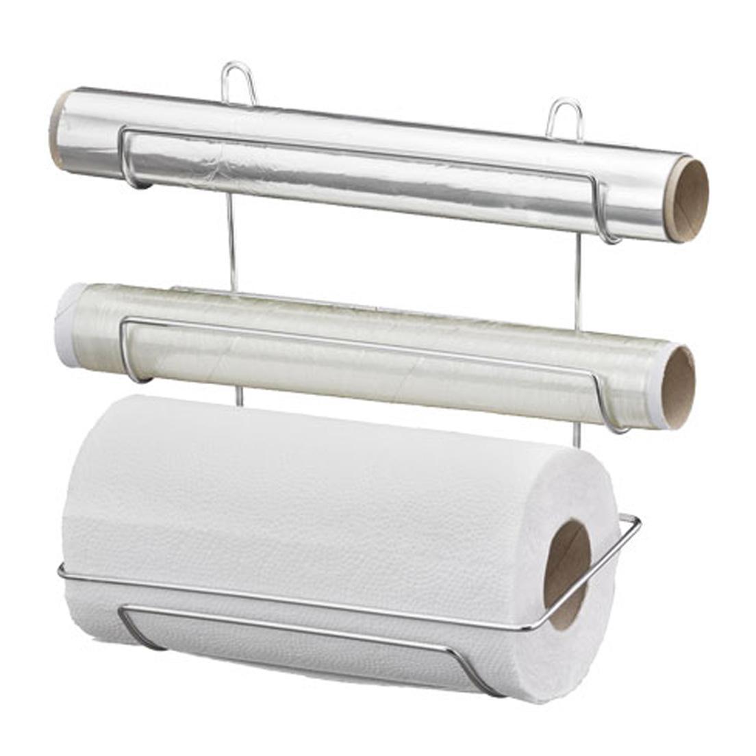 Porta Rolos Triplo Para Parede Cromado - Passerini - Carrefour