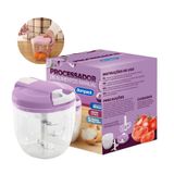 Processador Triturador De Alimentos Manual 5 Lâminas 900ml