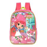 Mochila De Costas Infantil Original Moranguinho - Pink