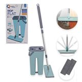 Conjunto Rodo Flat Mop Balde Lava E Seca 2 Refil 2l - Verde