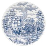 Prato De Porcelana Para Sobremesa Cena Inglesa 19 Cm