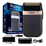 Barbeador Kemei Shaver Km-2024 + Tela Extra E Cabo Usb