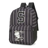 Mochila Feminina Juvenil Snoopy Reforçada Produto Oficial