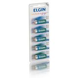 Bateria Alcalina A23 12v Elgin Blister C/ 5 Unidades
