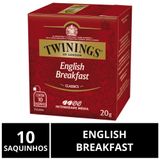 Chá Twinings, Caixa 10 Saquinhos, Chá English Breakfast