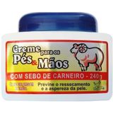 Kit Com 24 Creme Para Pés E Mãos Sebo De Carneiro Sanjully