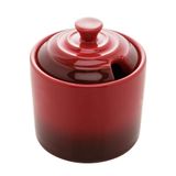 Açucareiro Cerâmica 9x10cm Retrô Vermelho - Wolff