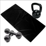 Kit Aeróbico Em Casa Colchonete + Halter 2 + Kettlebell