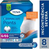 Fralda Descartável Geriátrica/adulto Tena Pants Dermacare Tamanho G/xg 8 Pacotes Com 8 Tiras