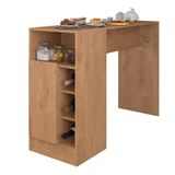 Bancada Gourmet Para Cozinha De 136,5 Cm C/ 1 Porta E Nichos Canelato