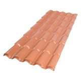 Telha Pvc Colonial Afort Cerâmica/terracota 2,30 X 0,86m 5 Ondas